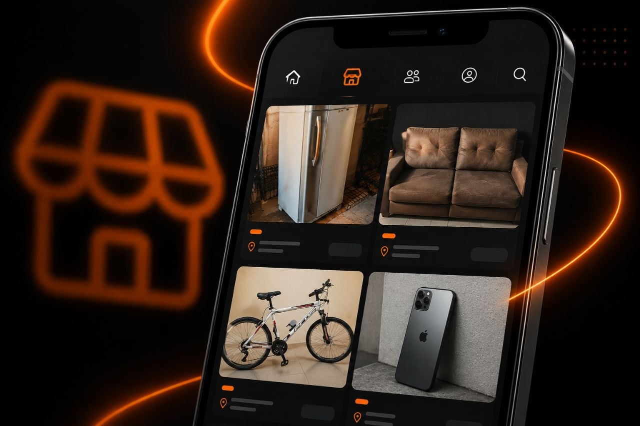 Facebook Marketplace no celular com produtos para revenda